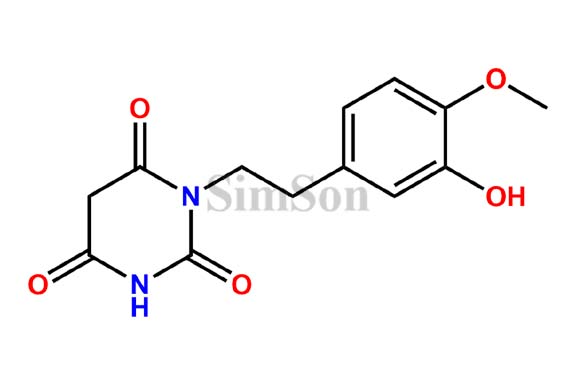 1-(3-hydroxy-4-methoxyphenethyl)pyrimidine-2,4,6(1H,3H,5H)-trione