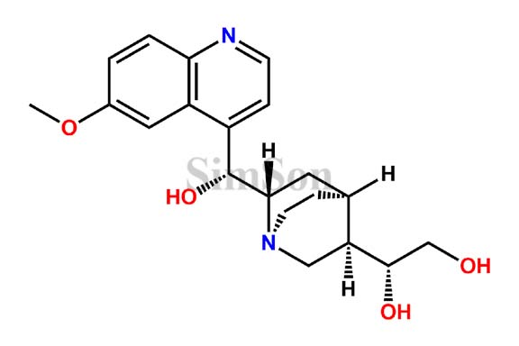 (R)-1-((1S,3R,4S,6S)-6-((R)-hydroxy(6-methoxyquinolin-4-yl)methyl)quinuclidin-3-yl)ethane-1,2-diol