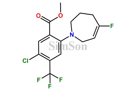 methyl 5-chloro-2-(5-fluoro-2,3,4,7-tetrahydro-1H-azepin-1-yl)-4-(trifluoromethyl)benzoate