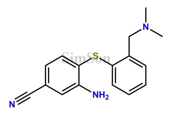 3-amino-4-(2-dimethylaminomethylphenylsulfanyl)-benzonitrile