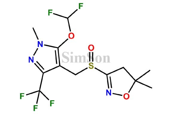 3-(((5-(Difluoromethoxy)-1-methyl-3-(triromethyl)-1H-pyrazol-4-yl)methyl)sulfinyl)-5,5-dimethyl-4,5-dihydroisoxazole