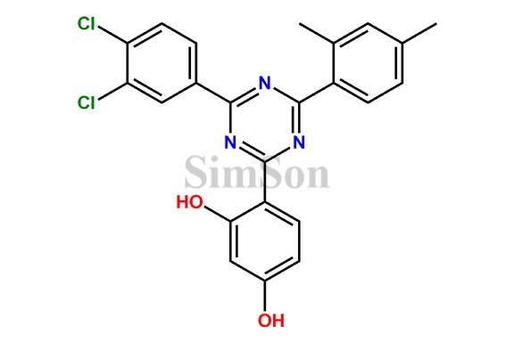 4-(4-(3,4-dichlorophenyl)-6-(2,4-dimethylphenyl)-1,3,5-triazin-2-yl)benzene-1,3-diol