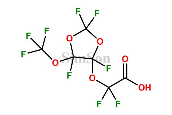 2,2-Difluoro-2-((2,2,4,5-tetrafluoro-5-(trifluoromethoxy)-1,3-dioxolan-4-yl)oxy)acetic Acid