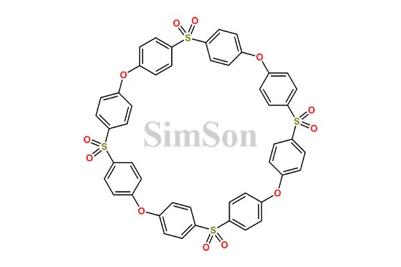 2,6,10,14-Tetraoxa-4,8,12,16-tetrathia-1,3,5,7,9,11,13,15(1,4)-octabenzenacycl hexadecaphane 4,4,8,8,12,12,16,16-octaoxide