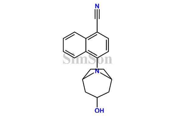 4-(3-endo-Hydroxy-8-azabicyclo(3.2.1)oct-8-yl)naphthalene-1-carbonitrile