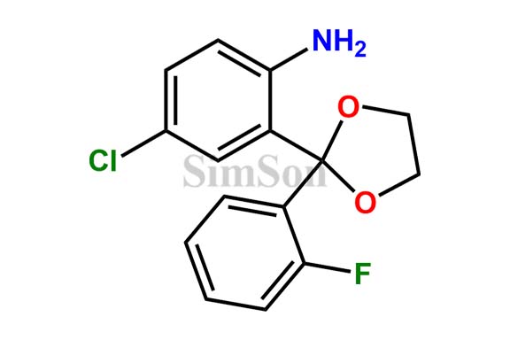 4-chloro-2-(2-(2-fluorophenyl)-1,3-dioxolan-2-yl)aniline