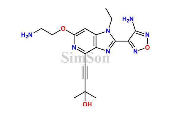 4-(2-(4-amino-1,2,5-oxadiazol-3-yl)-6-(2-aminoethoxy)-1-ethyl-1H-imidazo[4,5-c]pyridin-4-yl)-2-methylbut-3-yn-2-ol