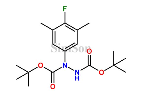 di-tert-butyl 1-(4-fluoro-3,5-dimethylphenyl)hydrazine-1,2-dicarboxylate