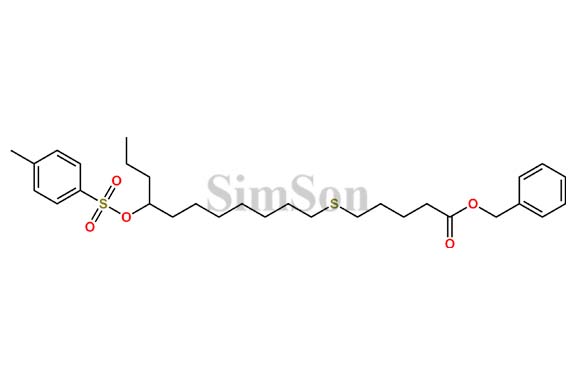 benzyl 5-((8-(tosyloxy)undecyl)thio)pentanoate