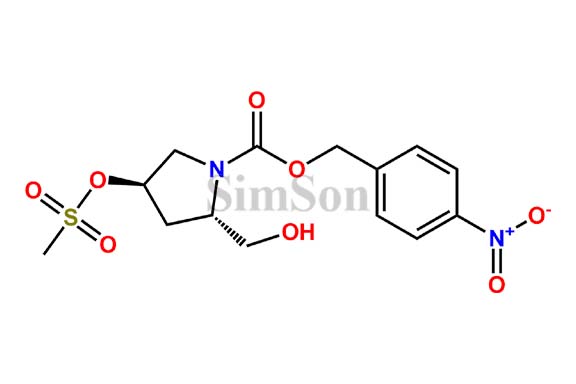 (2S,4R)-4-nitrobenzyl 2-(hydroxymethyl)-4-((methylsulfonyl)oxy)pyrrolidine-1-carboxylate