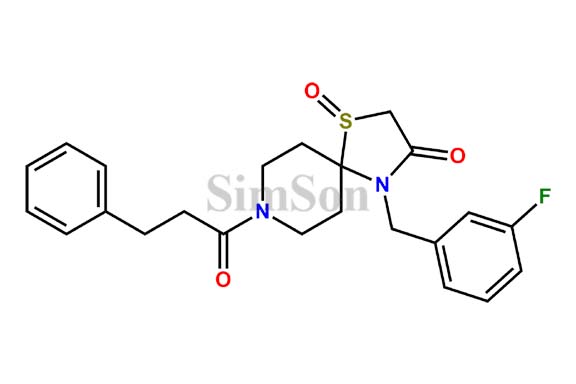 1-Thia-4,8-diazaspiro(4.5)decan-3-one,4-((3-fluorophenyl)methyl)-8-(1-oxo-3-phenylpropyl)-,1-oxide