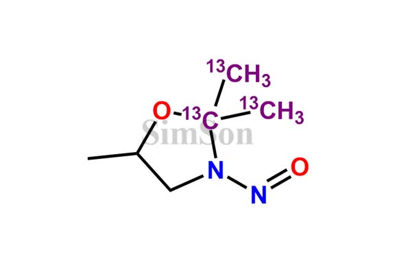5-Methyl-2,2-di(methyl-13C)-3-nitrosooxazolidine-2-13C