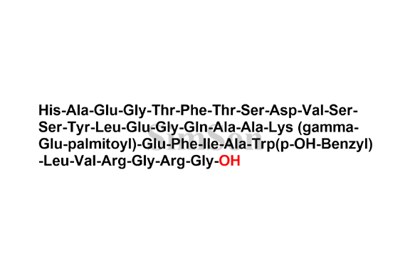 Trp(4-hydroxy benzyl)25-Liraglutide