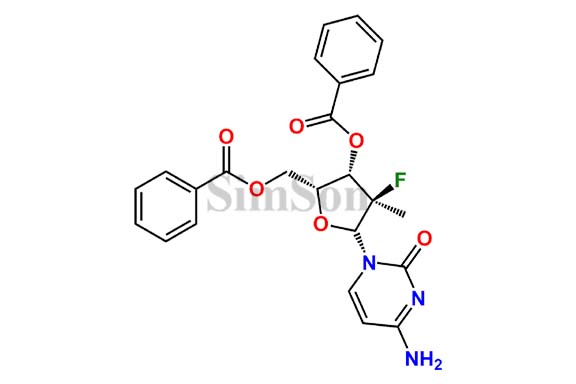 (2R,3R,4R,5R)-5-(4-Amino-2-oxopyrimidin-1(2H)-yl)-2-((benzoyloxy)methyl)-4-fluoro-4-methyltetrahydrofuran-3-yl Benzoate