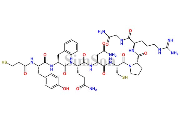 Map-Tyr-Phe-Gln-Asn-Cys-Pro-D-Arg-Gly-NH2
