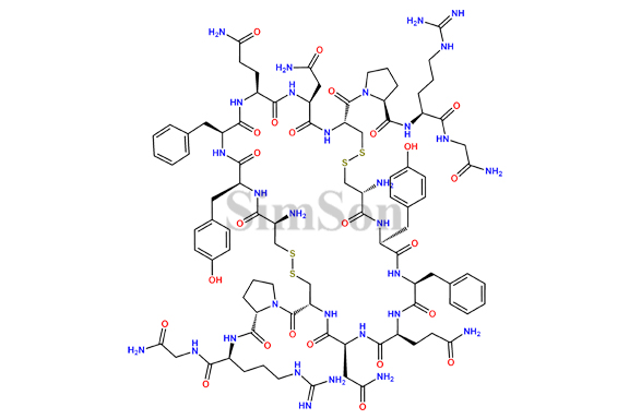 1,1`,6,6`Linked Vasopressin Dimer (Antiparallel)